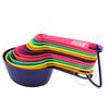 12-Piece Candy Color Measuring Cup & Spoon Set - Plastic Baking Tools