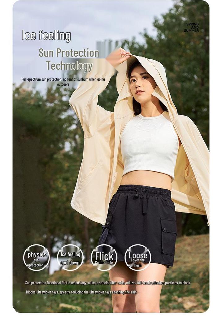2024 Summer UV Protection Hooded Jacket for Men & Women - Ice Silk Outdoor Sunshield