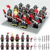 Castle Red Dragon Knight Figurine M8180 Children'S Assembly Small Particle Building Block Toy Weapon Accessories