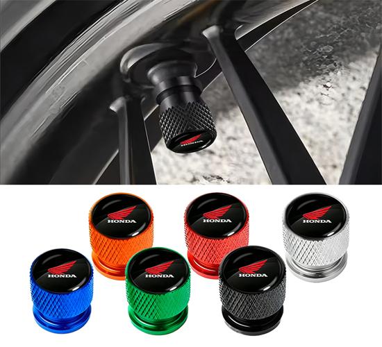 Car Wheel Tire Valve Caps Tyre Stem Covers Airdust Waterproof for Honda Accord Odyssey Civic CRV Inspire Envix Crider City Jade HRV Vezel Fit Jazz