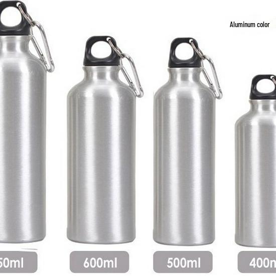 Aluminum Sports Water Bottle - Single Layer Outdoor Cycling Gift 500ml