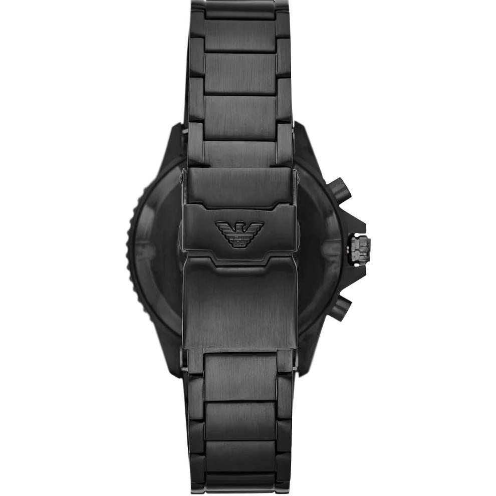 Emporio Armani AR11363 Herren-Chronograph, komplett in Schwarz