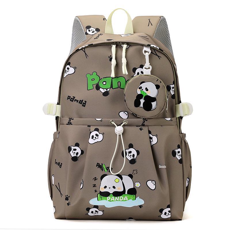 Cartoon Panda Waterproof Backpack - Large Capacity for Middle & High School Girls