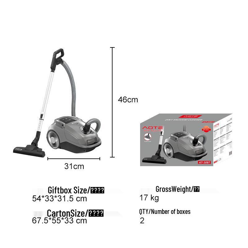 AOTE Powerful 5-Speed Handheld Vacuum Cleaner with Digital Display EU Standard