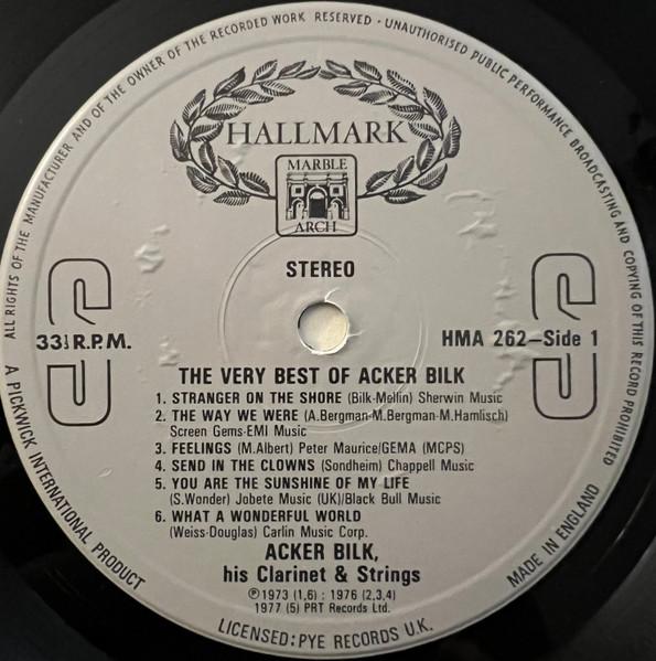 

LP Record ACKER BILK The Very Best Of HMA262 Hallmark Marble 1985 UK Jazz Used