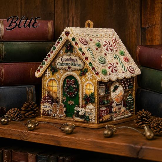 Regalo di Natale Creativo per la Mamma Casa 3D Perla Sintetica Kit Artistico Fai da Te Pittura con Strass Kit Attività Creative Rilassanti Adulti Adulti Tavolo
