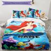 3pcs Princess9 Cover Set - Personalized Name, HD Printed Bedding with 1 Cover and 2 Pillowcases - Perfect for Home Decor, Easy Care