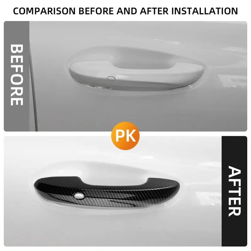 Door Handle Cover For MG 4 MG4 EV Mulan 2024 Trim Door Handles Sticker Decoration Cover Styling Accessories
