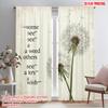 2pcs 2D Flat Printing Curtain Dandelion Wish Flower Polyester Without Electricity 0 Use for Entryway Room Parties