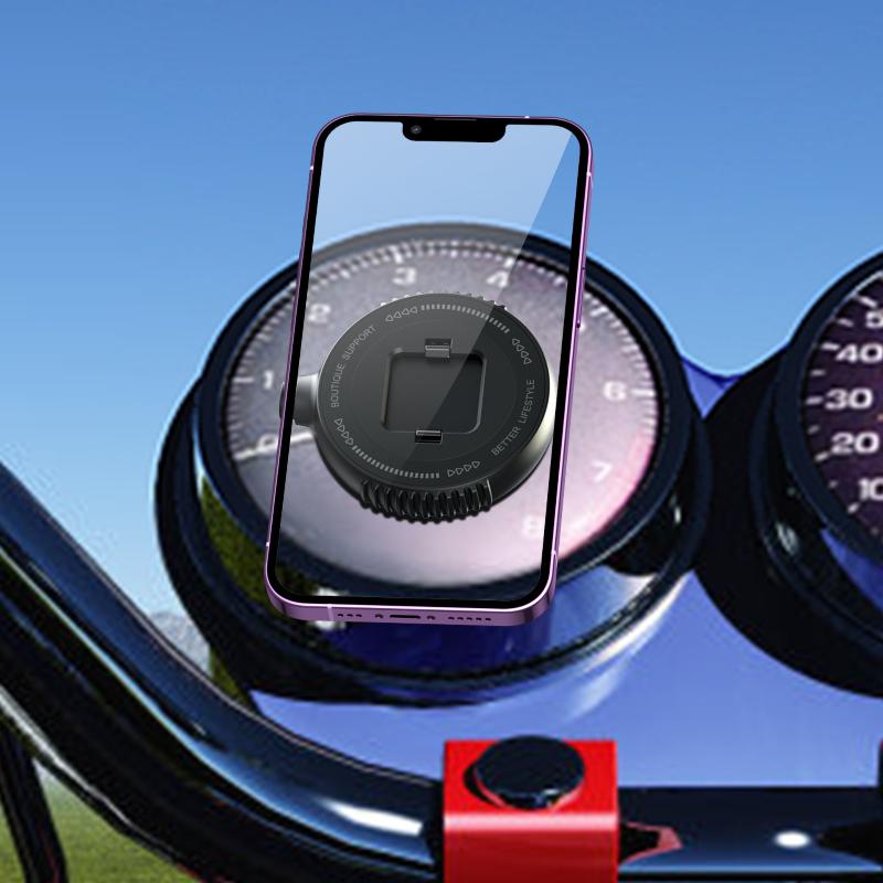 Multifunctional Magnetic Snap Phone Mount Works On Any Flat Surface 360° Rotation Universal For Car Home Motorcycle