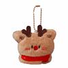 Cartoon Christmas Keychain Santa Claus Plush Keyring Fluzzy Christmas Tree Pendants  Festival