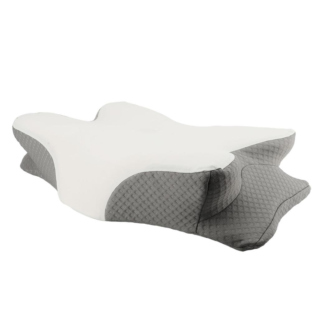 1 Pair Memory Foam Pillow Core Ergonomic Ice Silk Adult Memory Cotton Neck Support Pillow