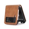 Étui Fin en Cuir de Luxe pour Samsung Galaxy Z Flip 6 5 4 3 5G Flip3 Anti-choc Emplacement Cartes Housse de Protection Téléphone Coque Affaires