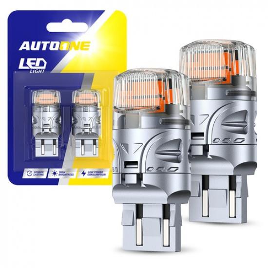 AUTOONE LED Front Turn Signal Blinker Light Bulb 7443 7440 7441 Amber Yellow BRS
