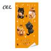 Festive Party Supplies for Halloween Castle Pet Static Cling Window Stickers, Spooky Bat Pumpkin Easy Peel Stick Wall Art Floral Glass Decals,