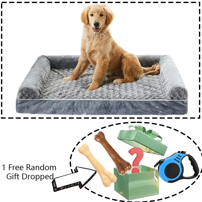

Dog Bed Memory Foam Mat Dog Accessories Waterproof All Season Universal Machine Washable Bed for Dog Luxury Bed Medium Size Dog M-70X43X11cm