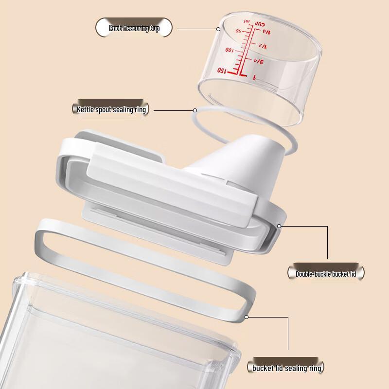Ru Han Household Insect-Proof Rice & Flour Storage Containers (3-Pack)