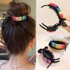 Korean Rainbow Hair Clip Big Crabs Ponytail Bun Hairpin Headwear Accessory Gift