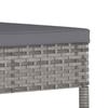 Garden Dining Chairs 2 pcs Grey Poly Rattan