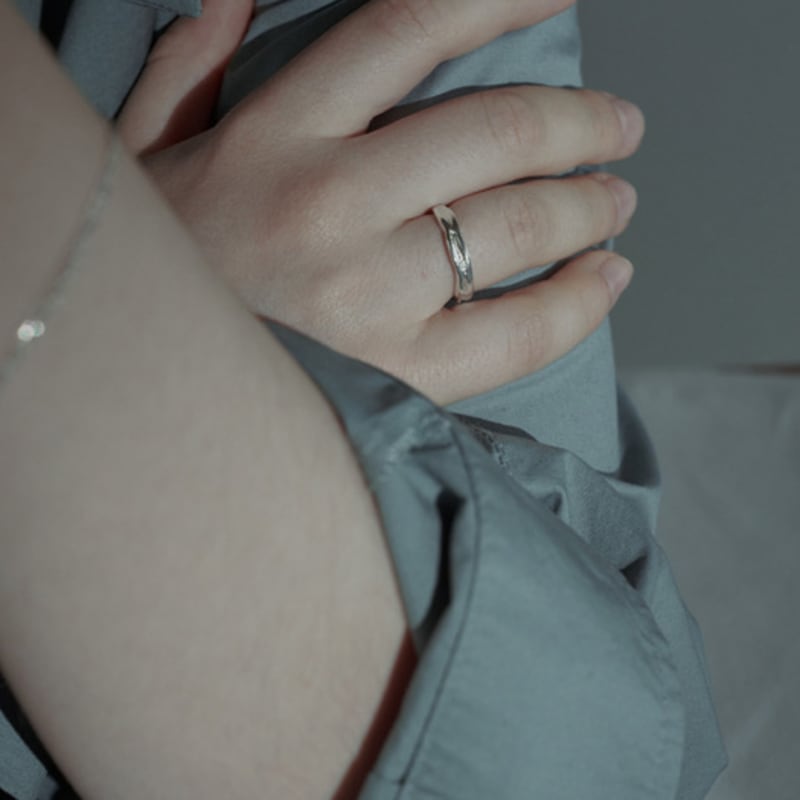 OVERGREY Waves Ring