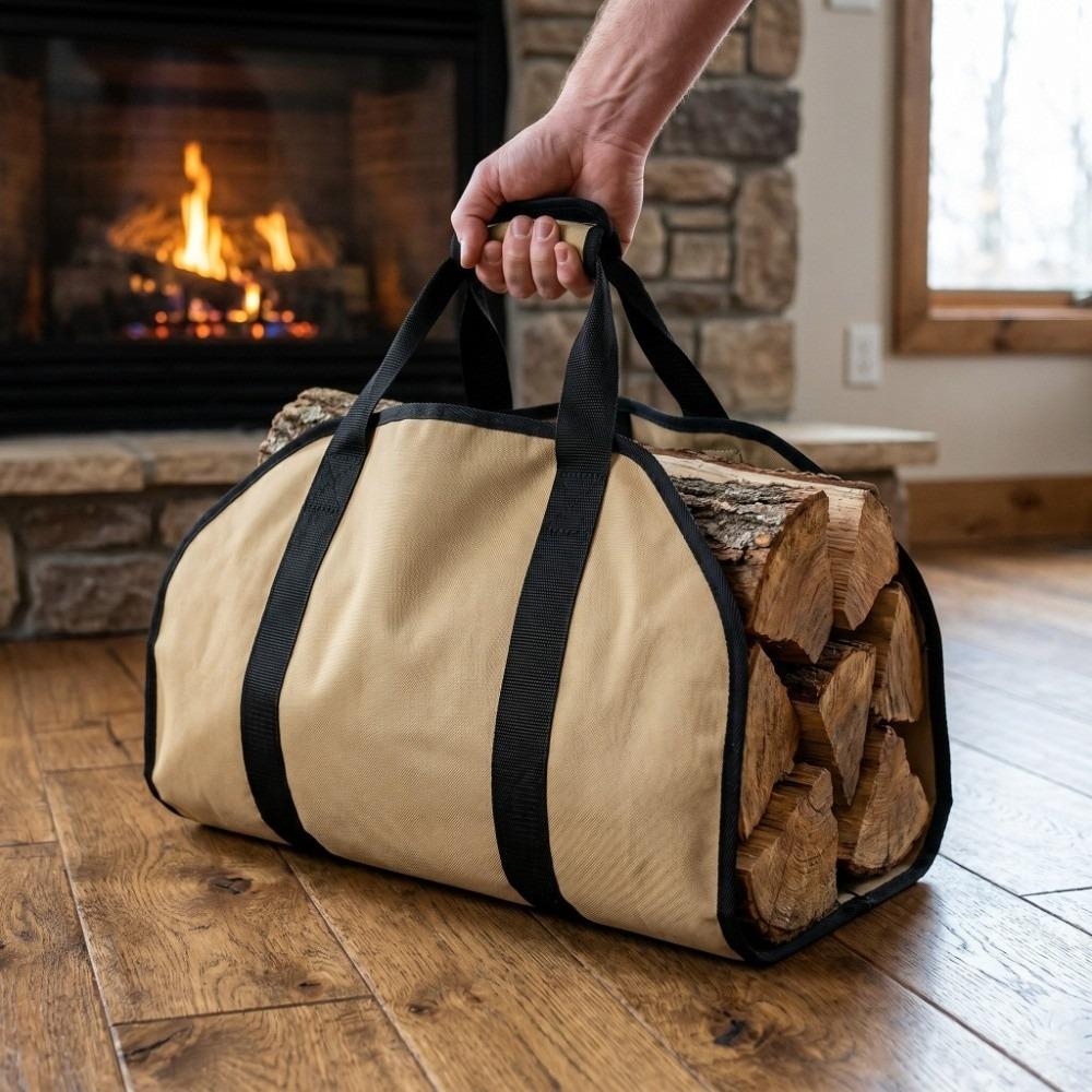 

Heavy Duty Wood Carrying Bag Large Capacity Firewood Log Carrier Bag Log Tote Bag Indoor Fireplace
