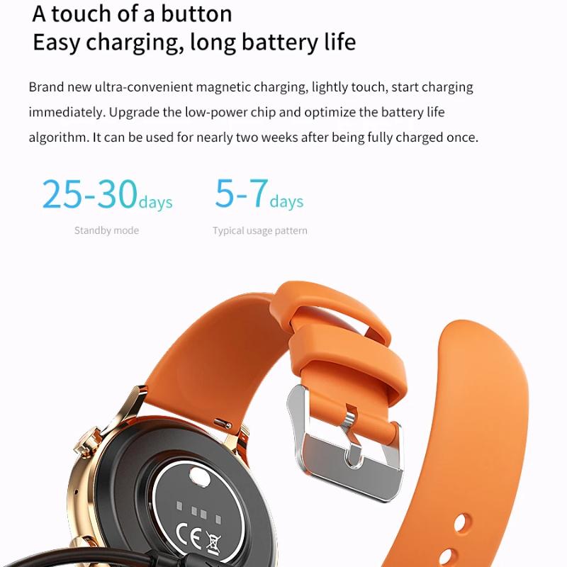 2025 Nou Ceas Smart cu GPS de Urmărire Femei Ecran AMOLED HD Ritm Cardiac Tensiune Arterială Apel BT IP68 Impermeabil Smartwatch Pentru Huawei Xiaomi