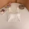 Women's summer versatile short vest with chest pads, Spice Girl Navel Sexy Bottom Small Vest Women