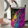 1pc, Colorful Splatter Explosion Large Capacity Storage Basket, Open Laundry Basket And Storage Box, Perfect for Homes with Limited Space Like Apartme