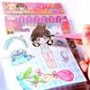 Star Cute Cartoon Girl Dress-up Sticker Book - Miniature Scenery and DIY Outfit Collection