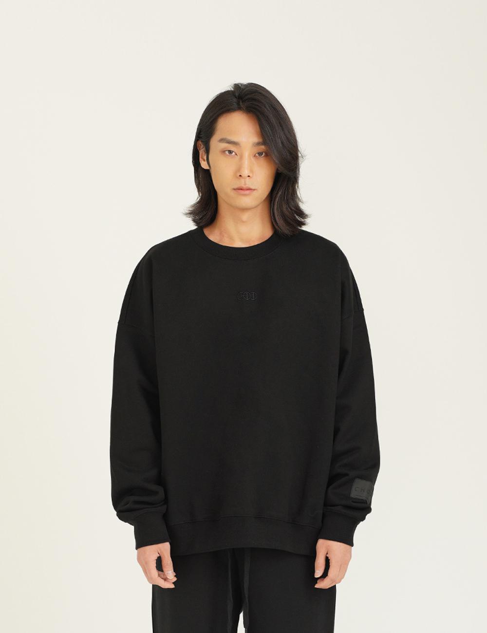 Черная оверсайз толстовка Chosi L/Xl