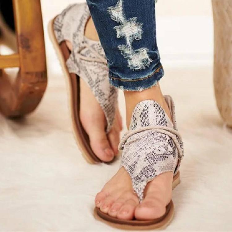 Buy Women Leopard Strappy Flats 