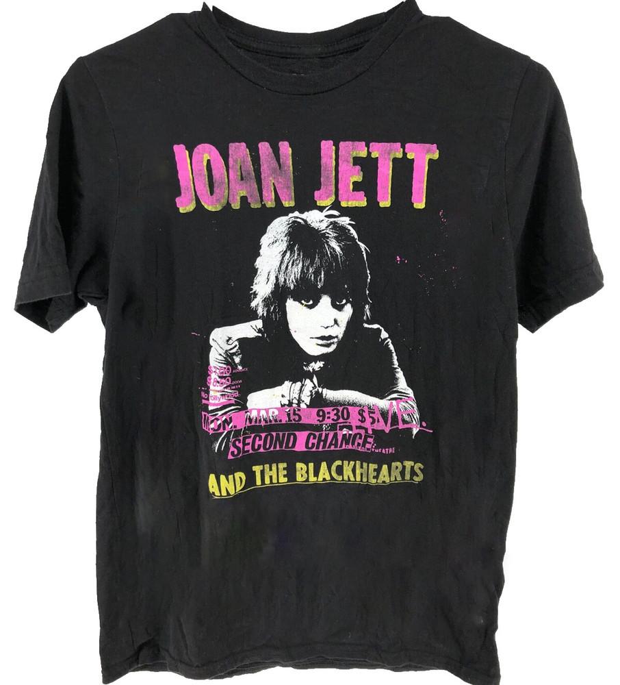 

Унисекс Футболка Joan Jett and the Blackhearts Мировой Тур Хлопок Полный Размер ZA019 Унисекс Футболка S