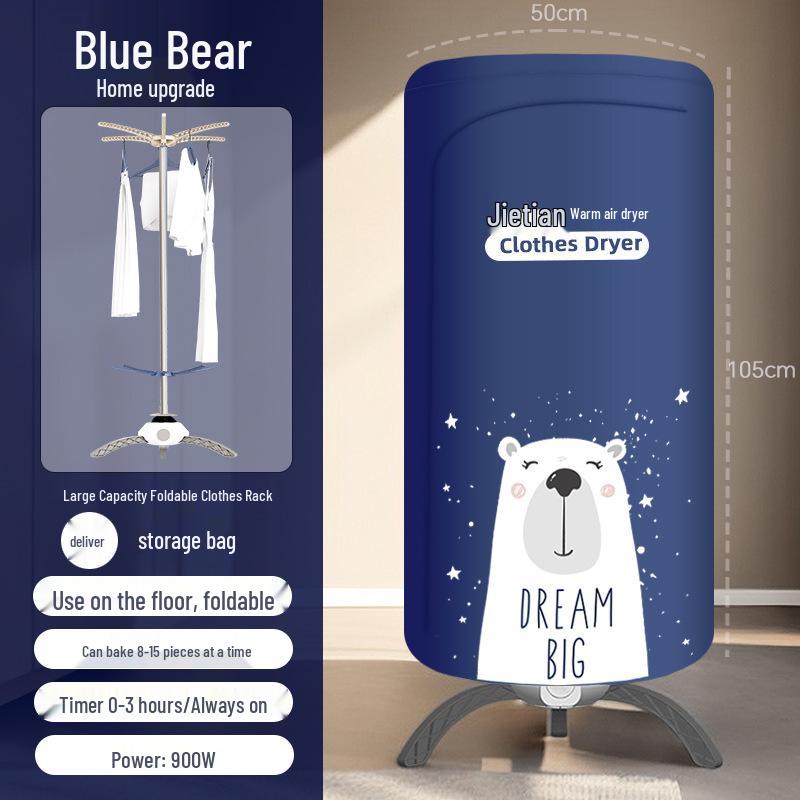 Compact Portable Folding Clothes Dryer for Dorms and Apartments