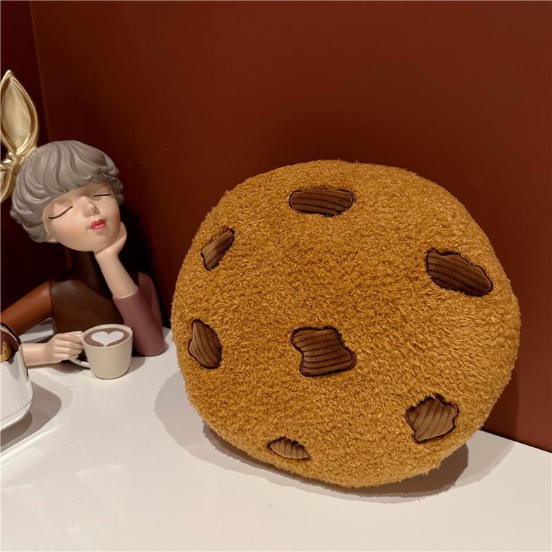 Cookie Cartoon Pattern Plush Cushion Pillow With Pp Cotton Fill For Home Office