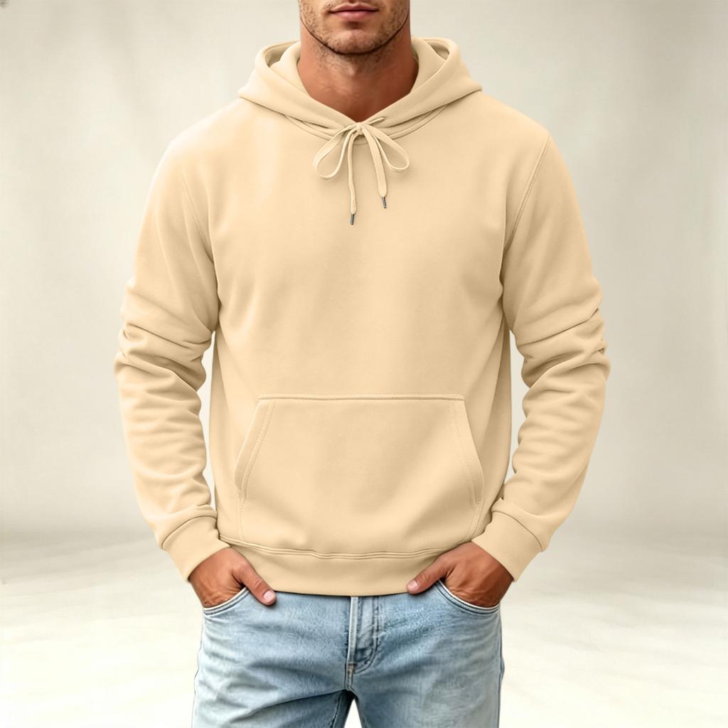 Men's Hoodie Casual Long Sleeve Pullover Sweatshirt for Fall and Winter Everyday Wear