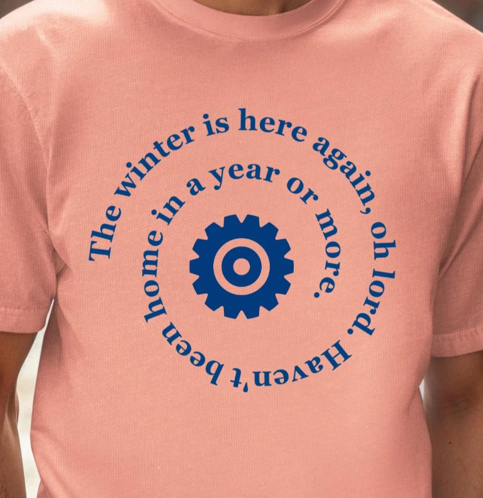 Winter Is Here Again T-shirt, Journey Inspired Shirt, Wheel In The Sky Tee XL