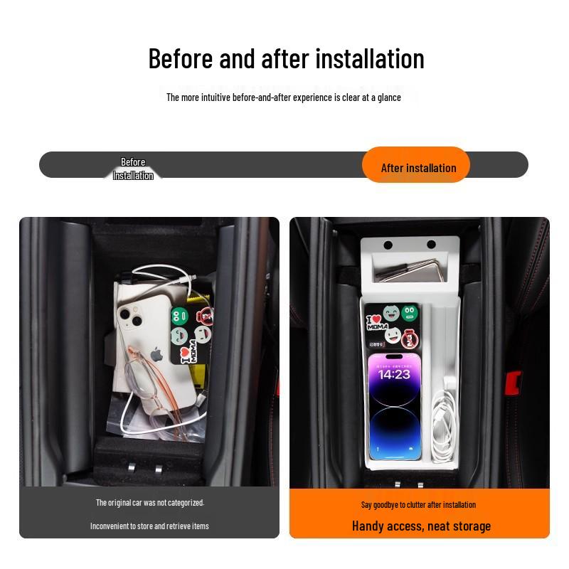 Xiaomi SU7 Armrest Box Storage Organizer Accessories