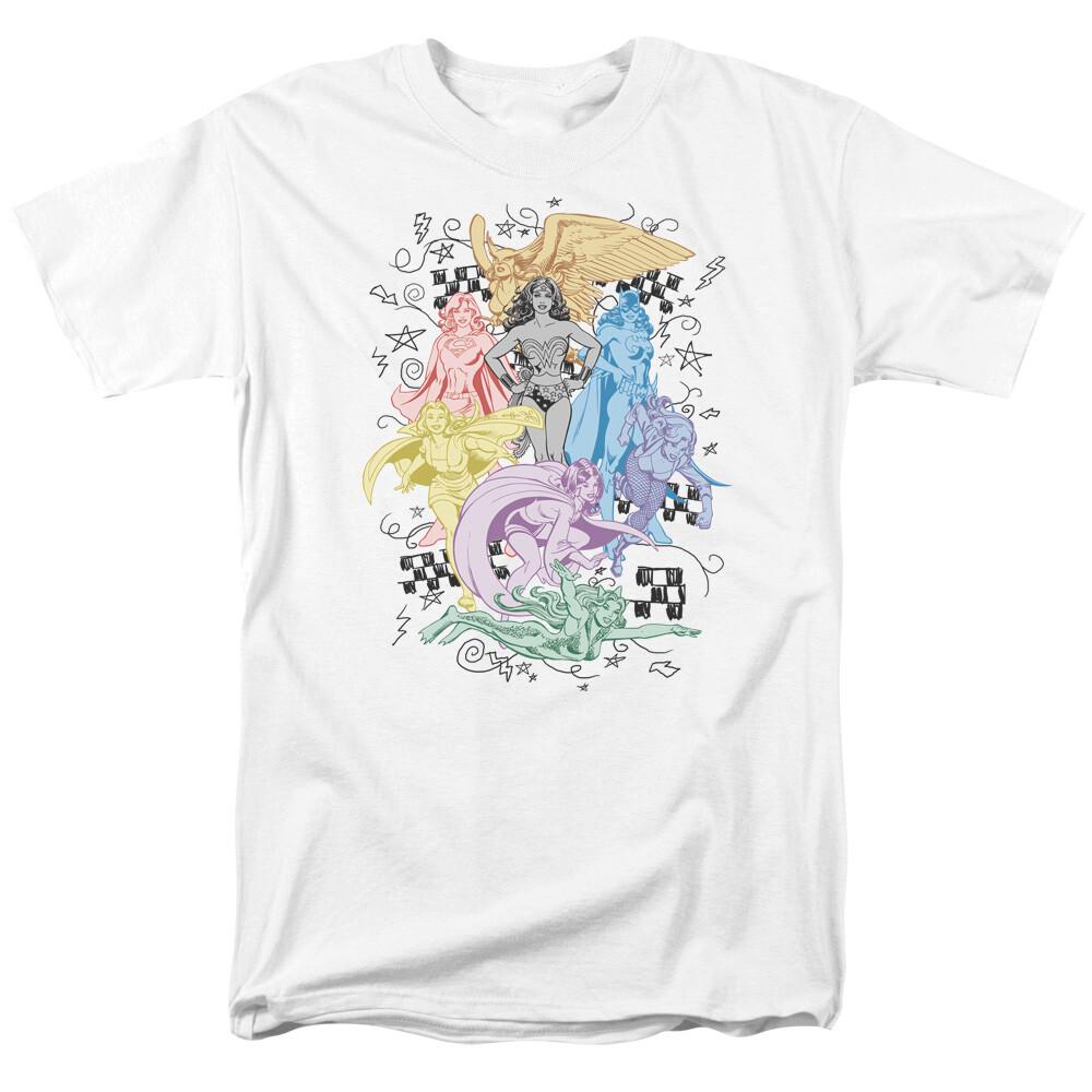 

Justice League Super Women Power T Shirt Licensed Comic Book Tee White XXXL