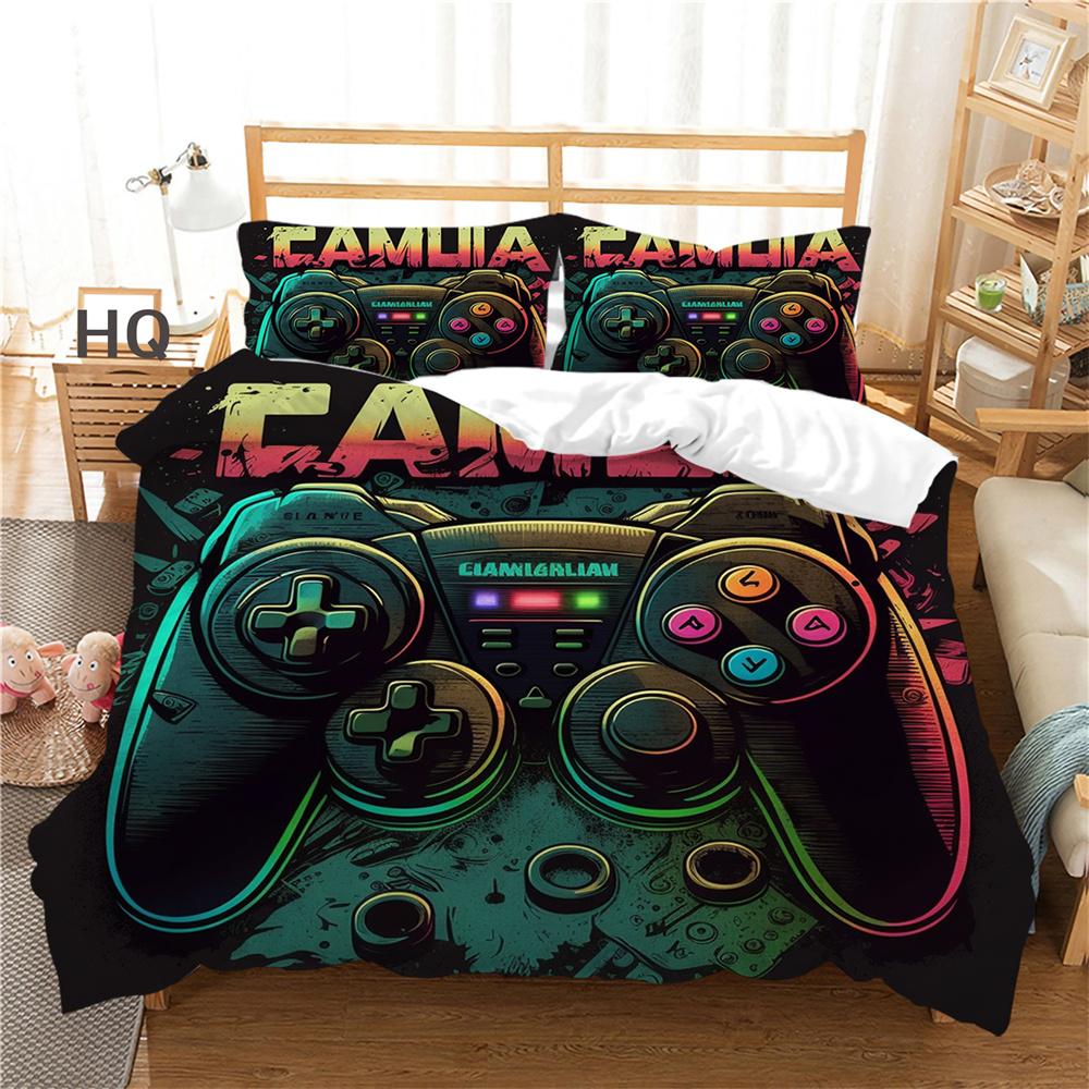3D Game Console Printing Bed Clothes Teens Full Size Bedding Set Cover Design High Quality Home Textiles
