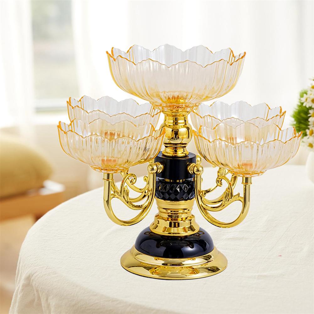 1PC European style rotating fruit tray, multi-layer internet famous fruit tray, modern home living room coffee table, creative l