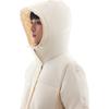 Anta Letter Zipper Hooded Comfortable Breathable Versatile Casual Long Down Jacket Women outerwear Vanilla Cream 962448902-1