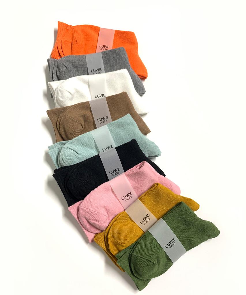 Lube Women'S Plain Cotton Socks Multicolor 13-Set