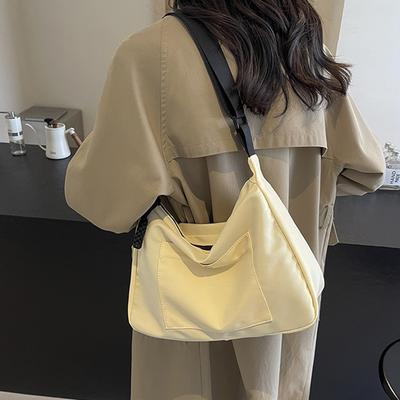 Sac fourre-tout japonais décontracté pour femme, sac de sport simple et polyvalent, grande capacité, sac à bandoulière tendance pour homme