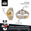 Reloj de pulsera Disney Mickey Mouse para hombre bicolor. reloj 2 - caja bicolor/brazalete de acero inoxidable bicolor.