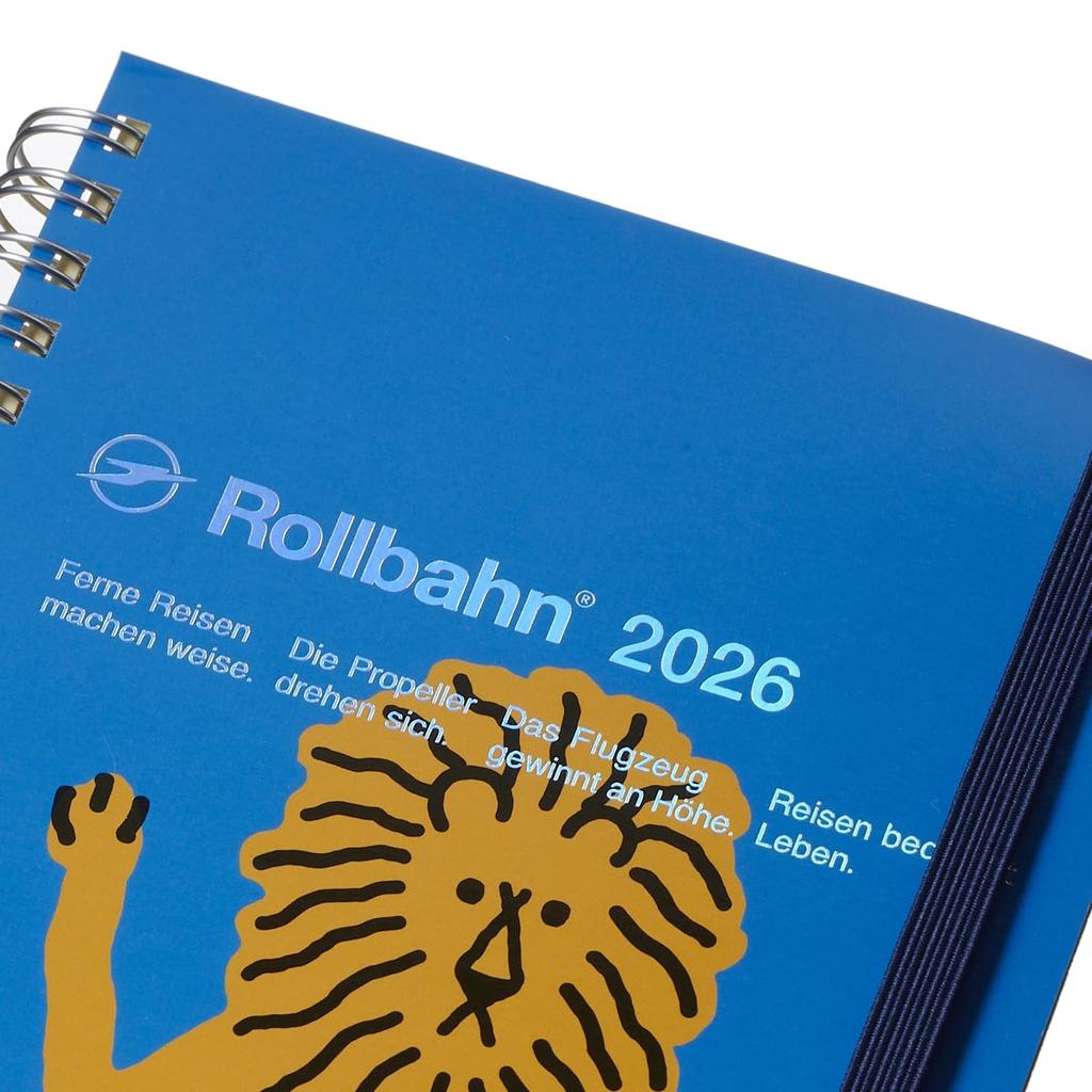 Delfonics Planner 2026 Edition (Starts October 2025) Rollbahn Warmgray Tail Large Monthly Planner (Blue)