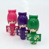 Wooden Kimono Doll Miniature Figurine Ornament 4.13inch Wood Kokeshi Doll Asian