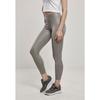 Legging femme Urban Classics imitation cuir (Grandes tailles) - gris foncé - 4XL