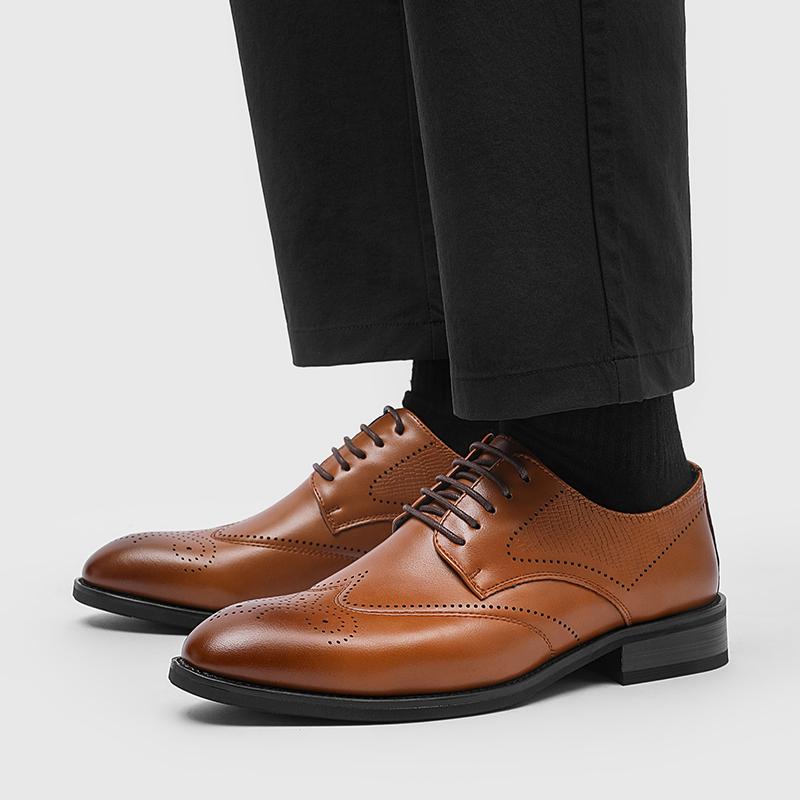 

Fashion Men s Leather Oxford Shoes Classic Formal Business Dress Shoes for Men Comfortable Office Footwear Luxury Brand Casual Flats 46 жёлтый