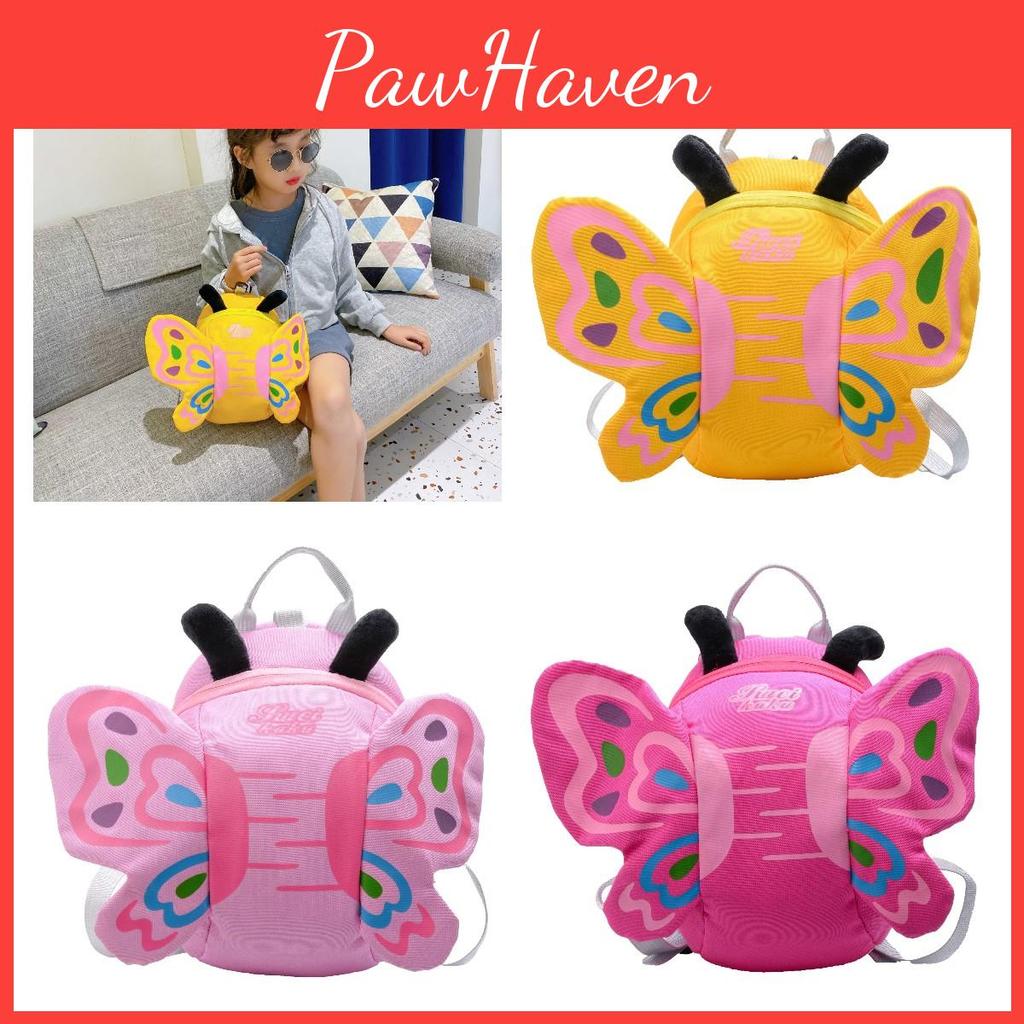 Lost-proof Children's Schoolbag With Three-dimensional Butterfly Design
