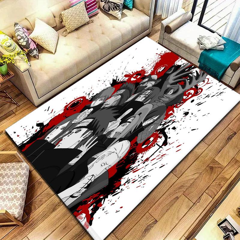 Naruto Fire Determination Carpet Rug For Living Room Bedroom Home Sofa Decoration,kids Play Nonslip Floor Mat